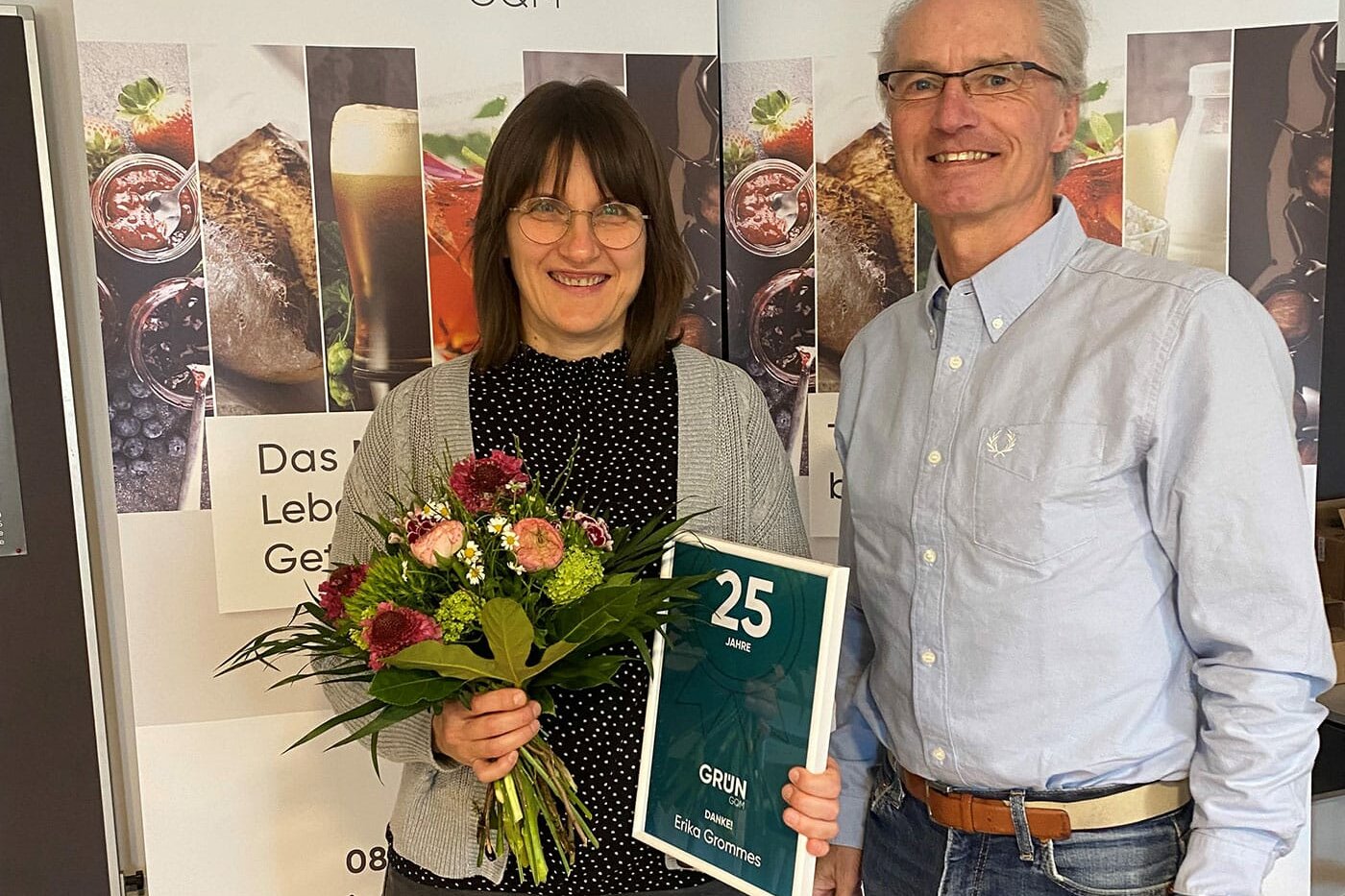 25 Jahre Jubiläum für Erika Grommes bei der GRÜN GQM GmbH