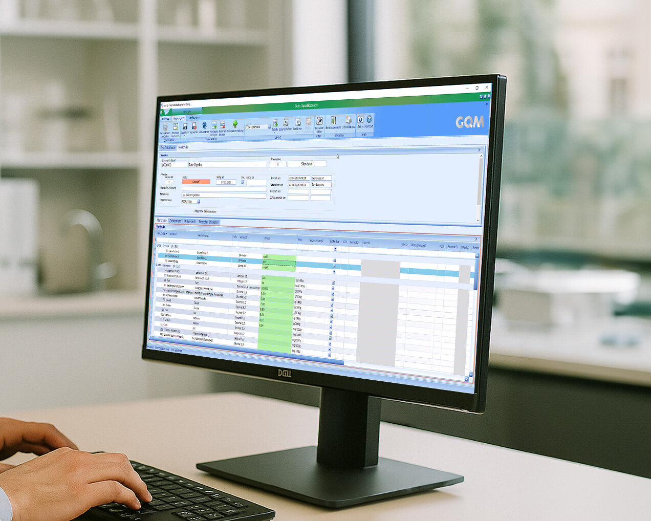 Spezifikationen berechnen mit dem GQM MES