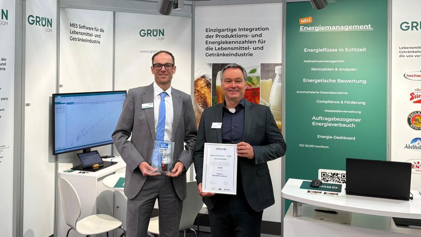 Silber Award für das GQM MES auf der Hannover Messe 2026