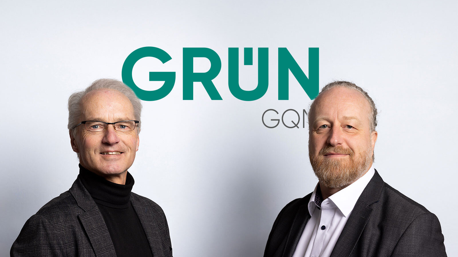 Generationenwechsel bei GRÜN GQM GmbH: Jens Höfner (rechts) übernimmt die Geschäftsführung von Dr. Johannes Schraml.