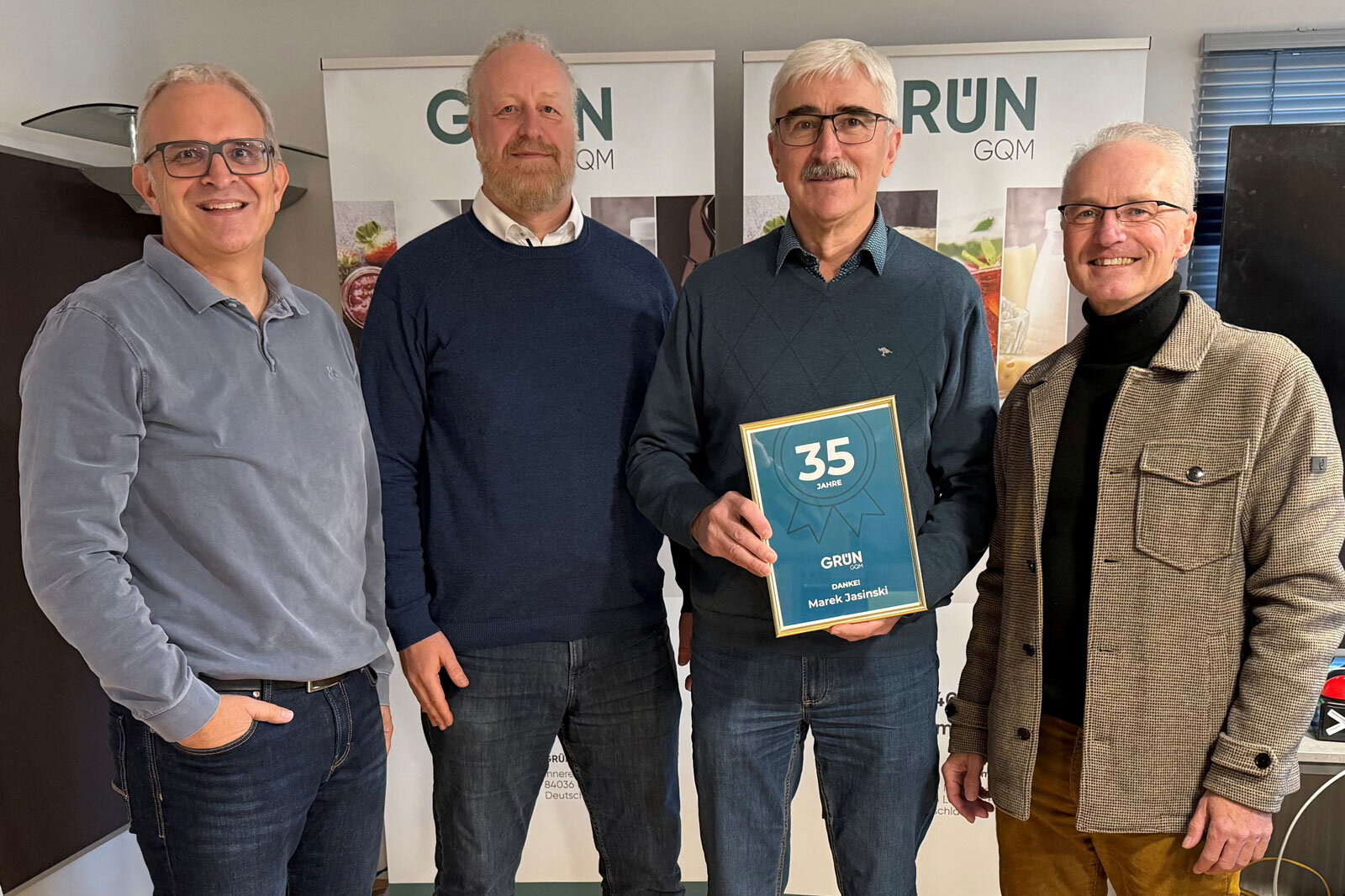 Michael Hafenmair (Entwicklungsleiter), Jens Höfner (GF), Marek Jasinski, Dr. Johannes Schraml (GF)