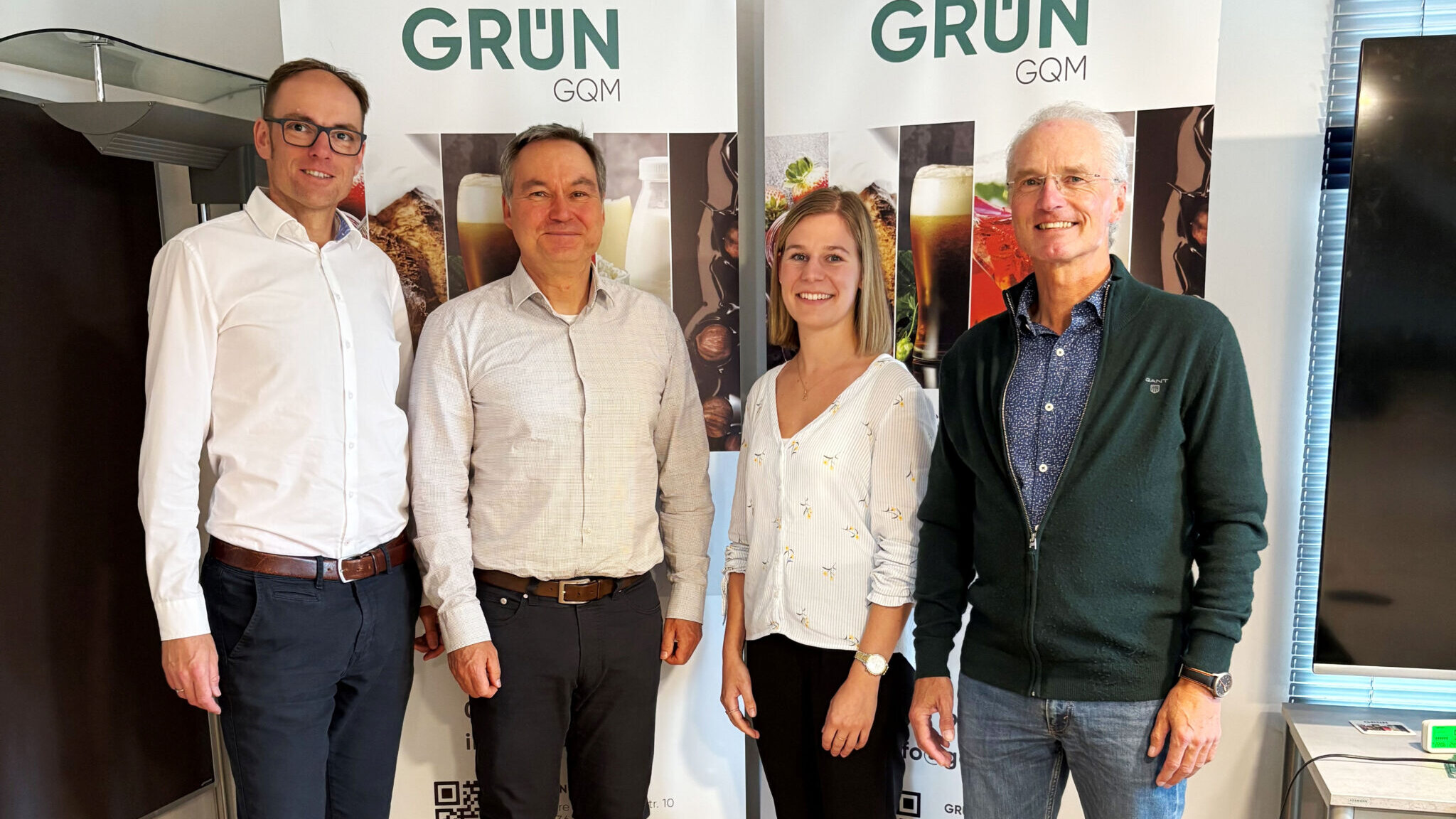 Michael Reithmeier, Andreas Hörter, Marina Eckmeier und Hans Schraml bei GRÜN GQM