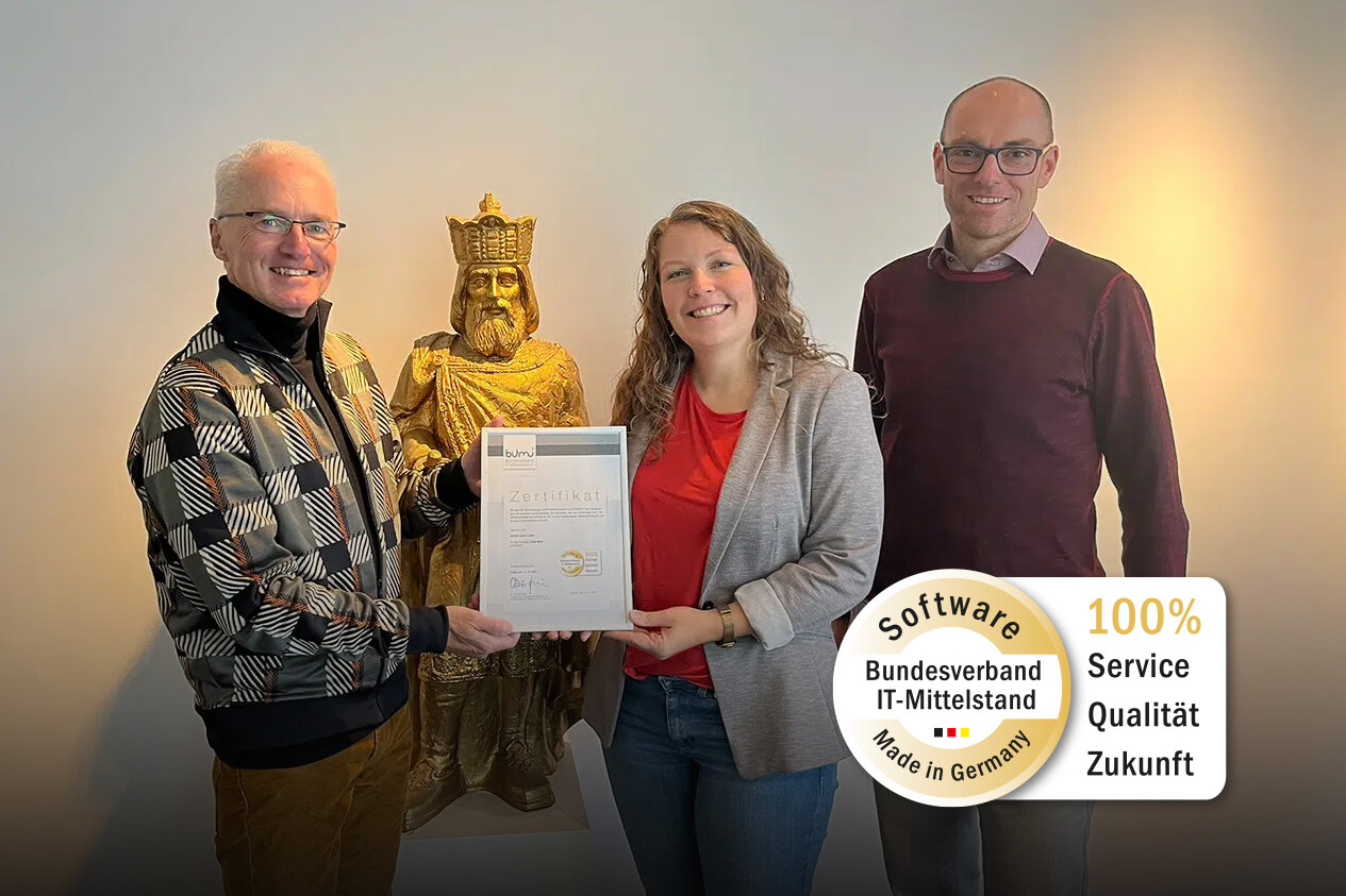 Software Made in Germany – Zertifikatsübergabe bei GRÜN GQM