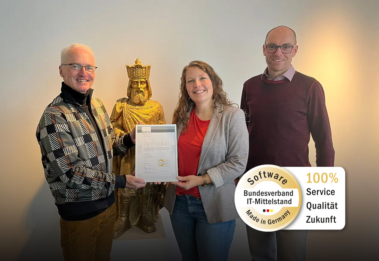 Software Made in Germany – Zertifikatsübergabe bei GRÜN GQM