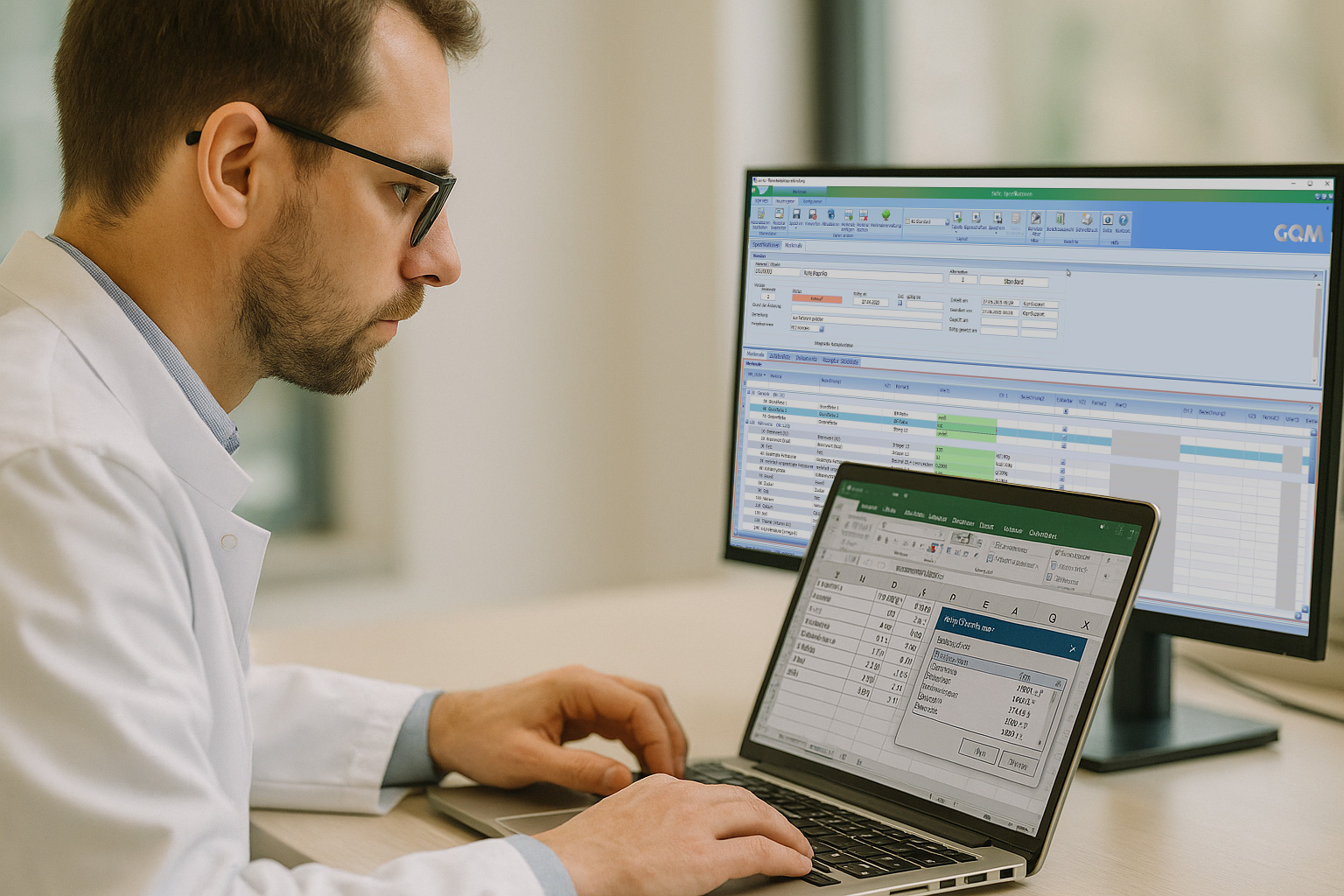 Excel-Logiken für Spezifikationen im GQM MES nutzen